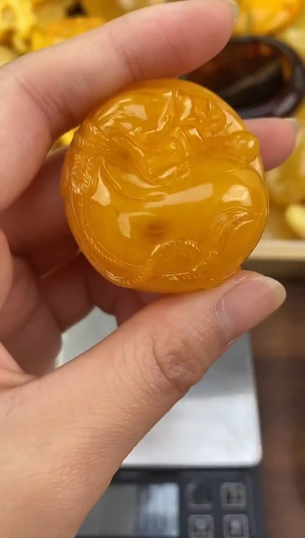 裸石琥珀未镶嵌天然琥珀蜜蜡