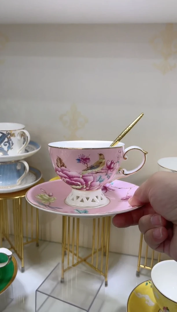 45%以上骨粉骨瓷咖啡杯碟