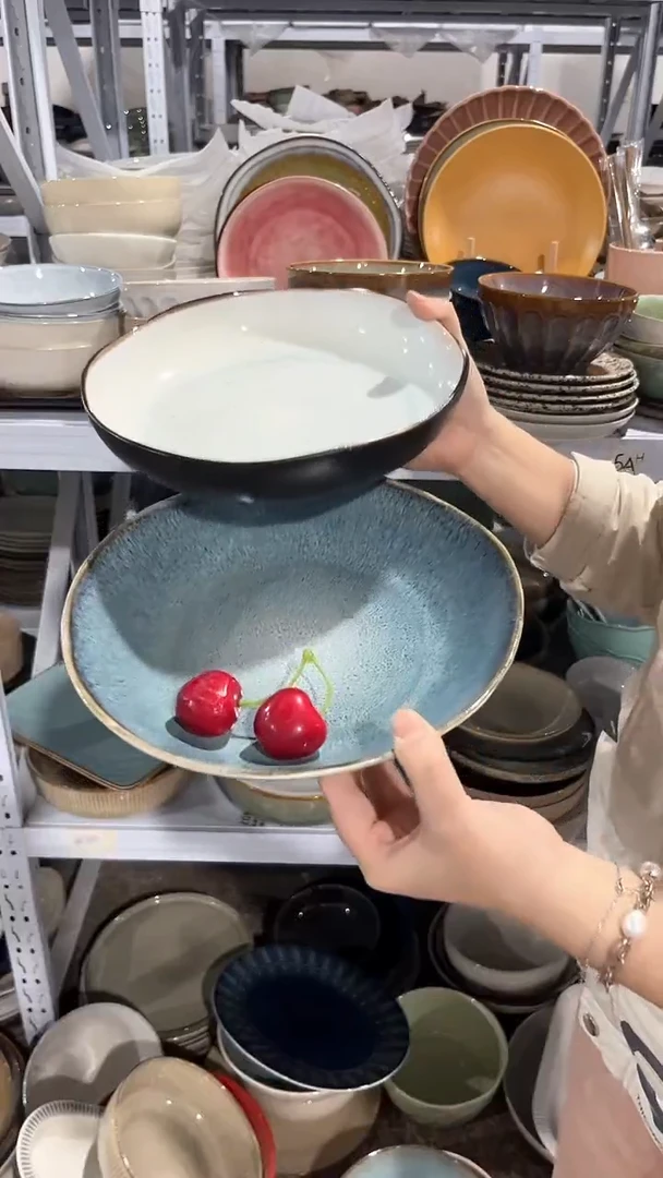 【闪购商品】瓷片外贸尾货瑕疵满20包邮X2 深盘组合