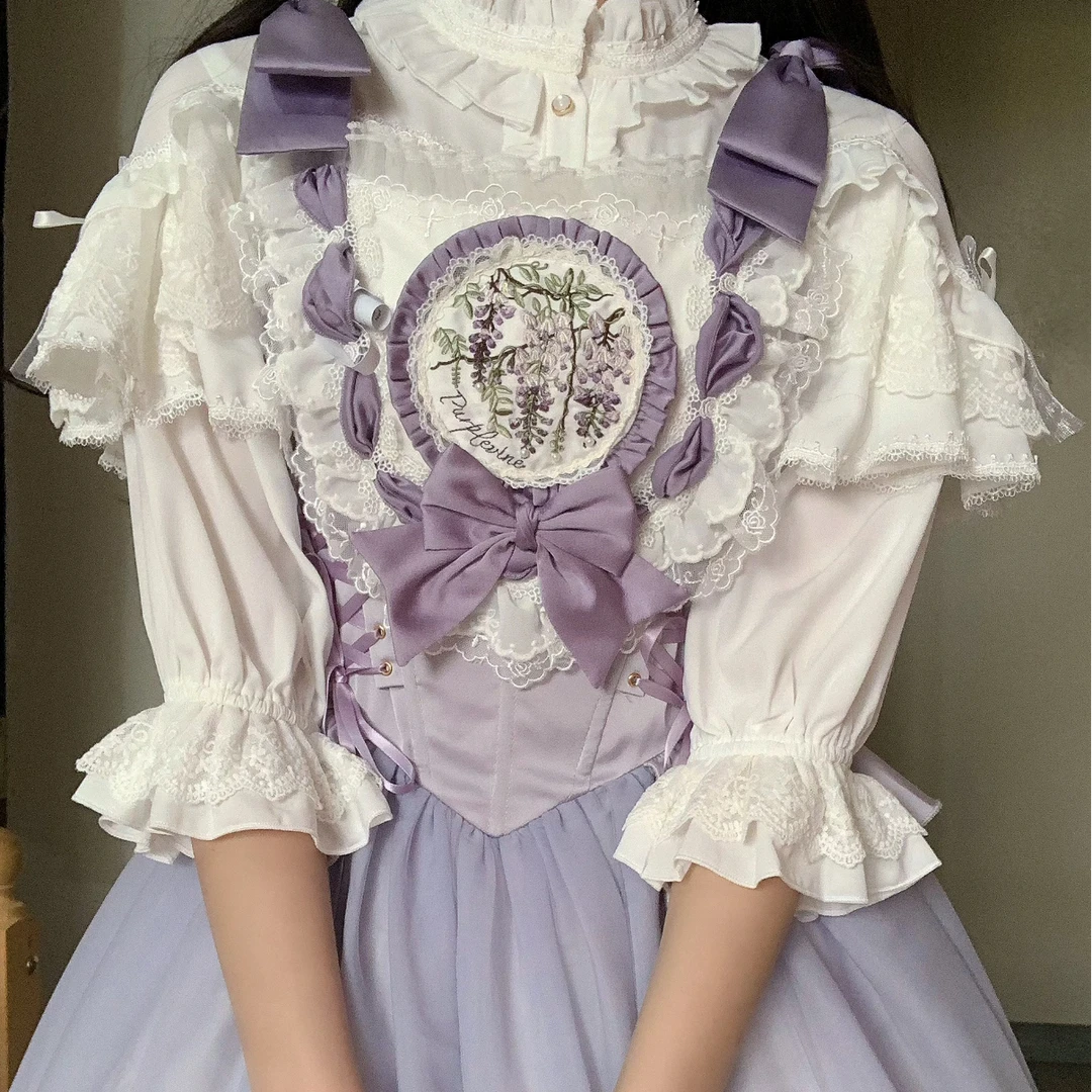 【辛西娅lolita内搭】柠檬清唱曲原创正版雪纺内搭甜美舒适