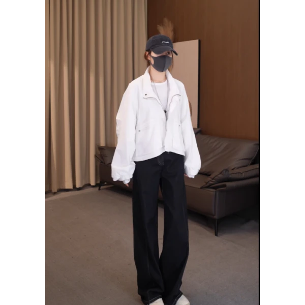 硕哥春秋潮流洋气独特设计宽松时尚钮扣衬衫外套 22648