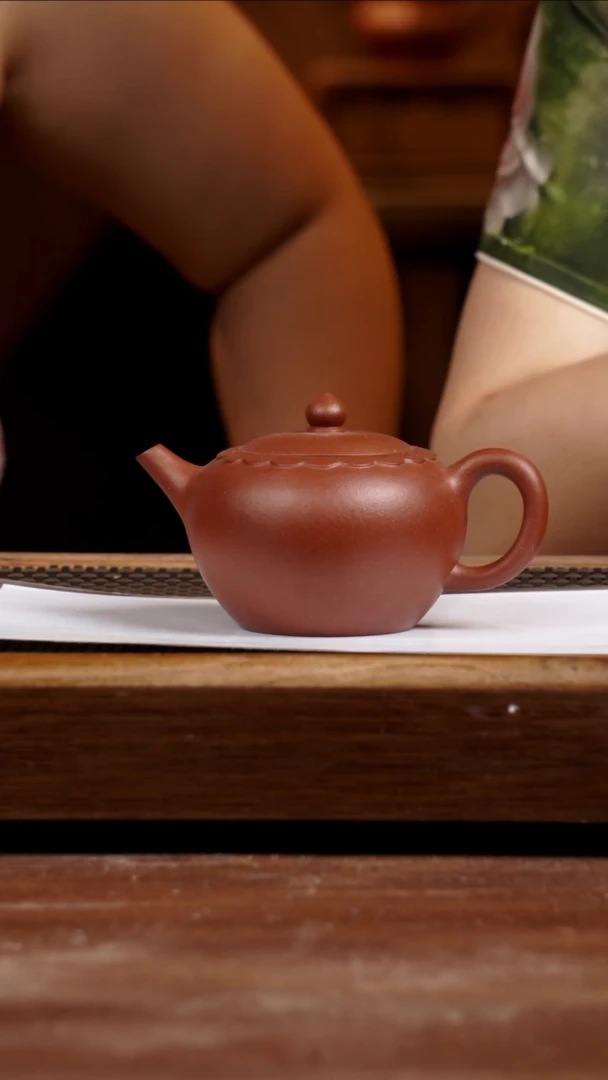 茶壶紫砂赵庄朱泥水平220CC