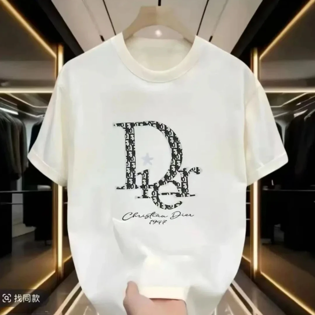 夏季新款T恤男圆领短袖男士潮流百搭半袖时尚宽松情侣款上衣t