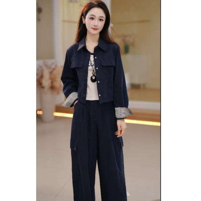 苏醒的乐园2025年秋季新款工装风休闲三件套SXTZE25109