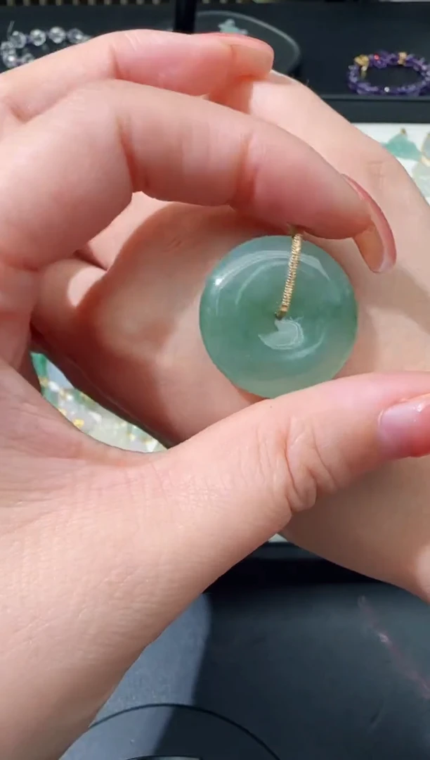 【闪购商品】翡翠颈饰18K金镶嵌TZG0121201