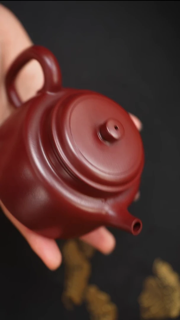 茶壶紫砂纯料龙血砂德钟200cc