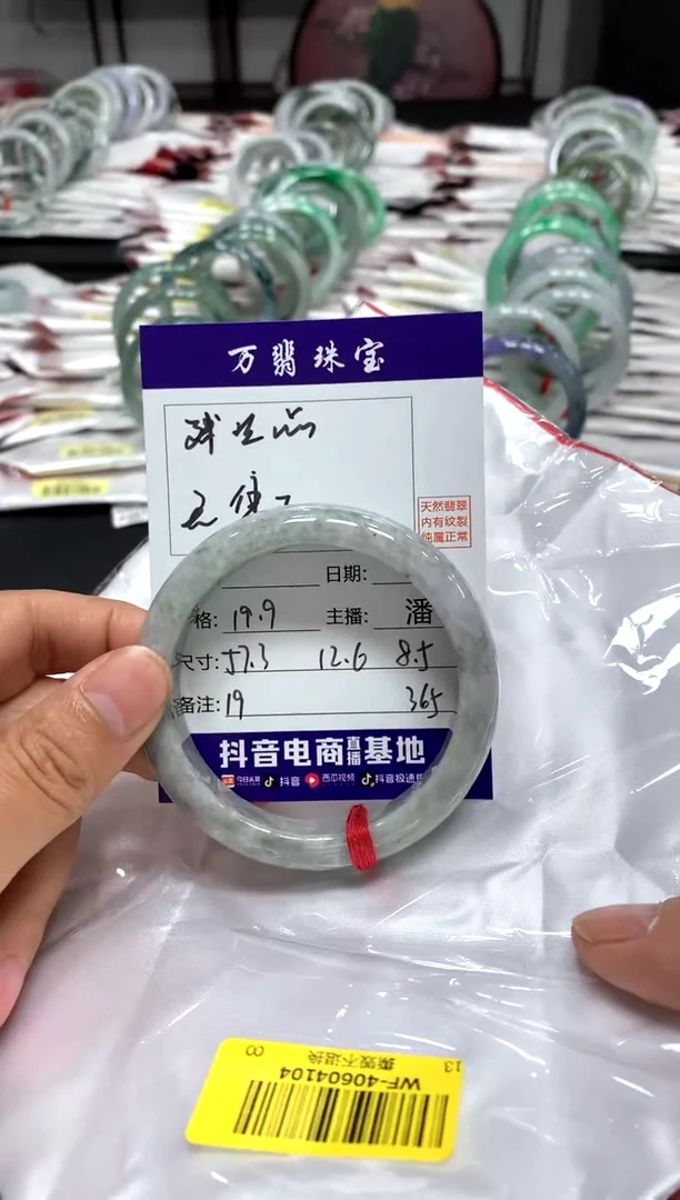 翡翠手镯未镶嵌芝***⦁/潘8-9/-19