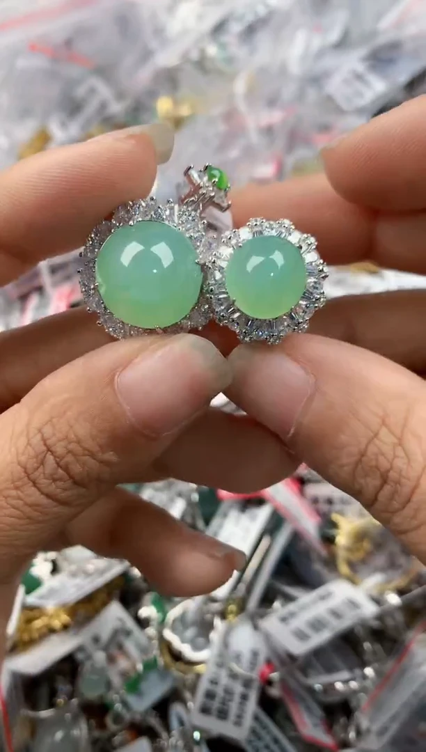 银S925镶嵌戒指翡翠333     5