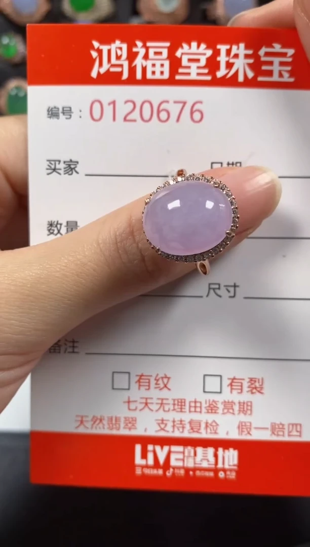 银S925镶嵌戒指翡翠0676