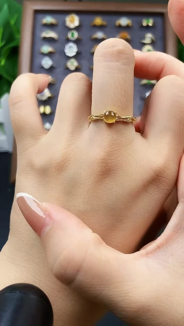 银S925镶嵌戒指翡翠12