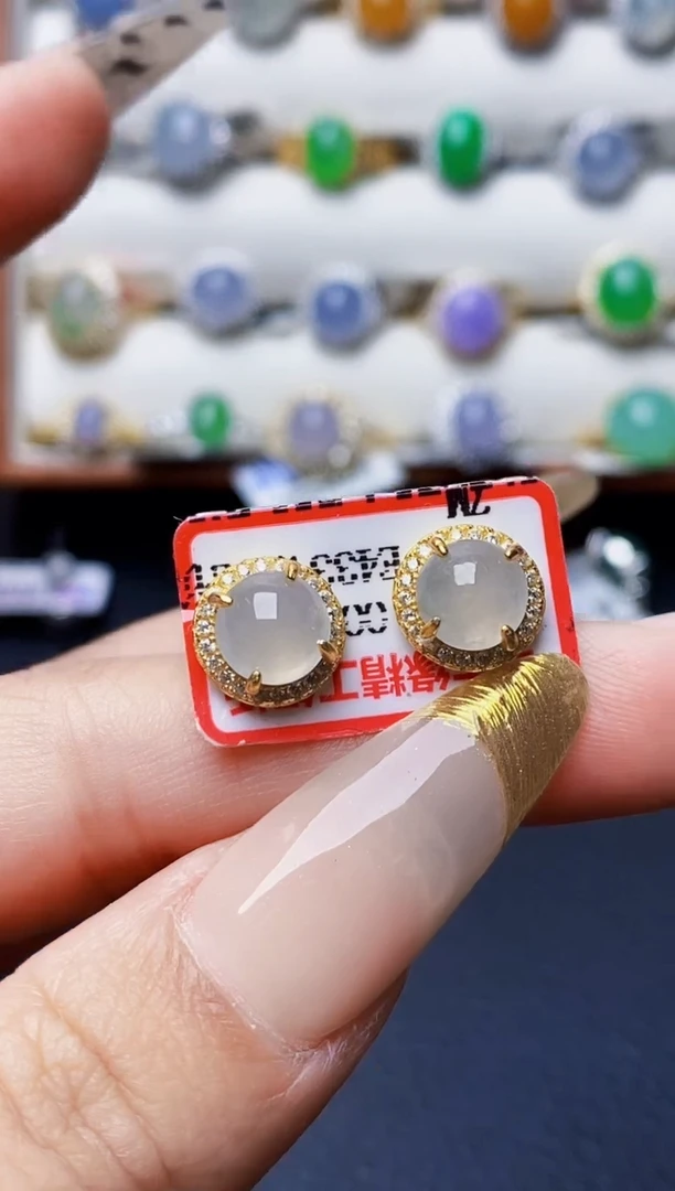 银S925镶嵌戒指翡翠3567