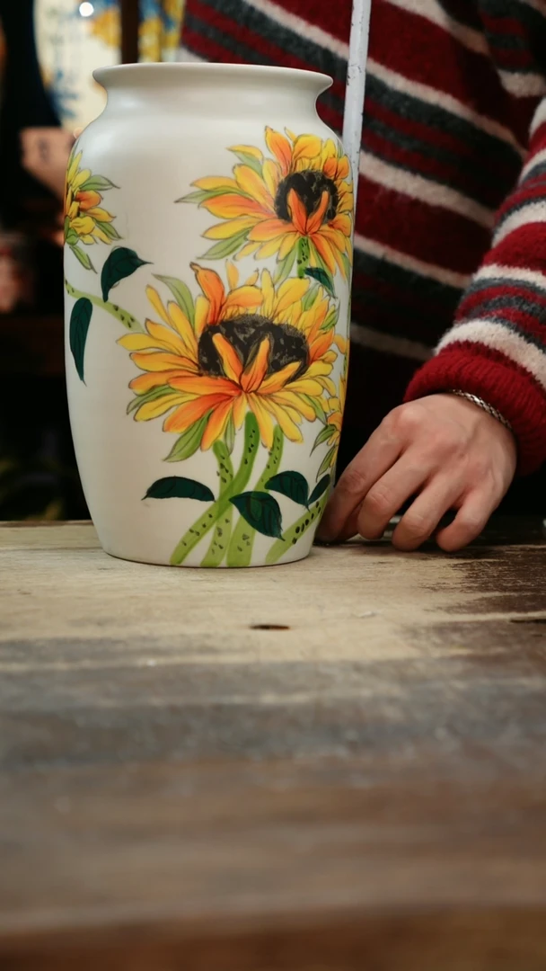 【闪购商品】瓷片景德镇纯手工釉下彩精品花瓶