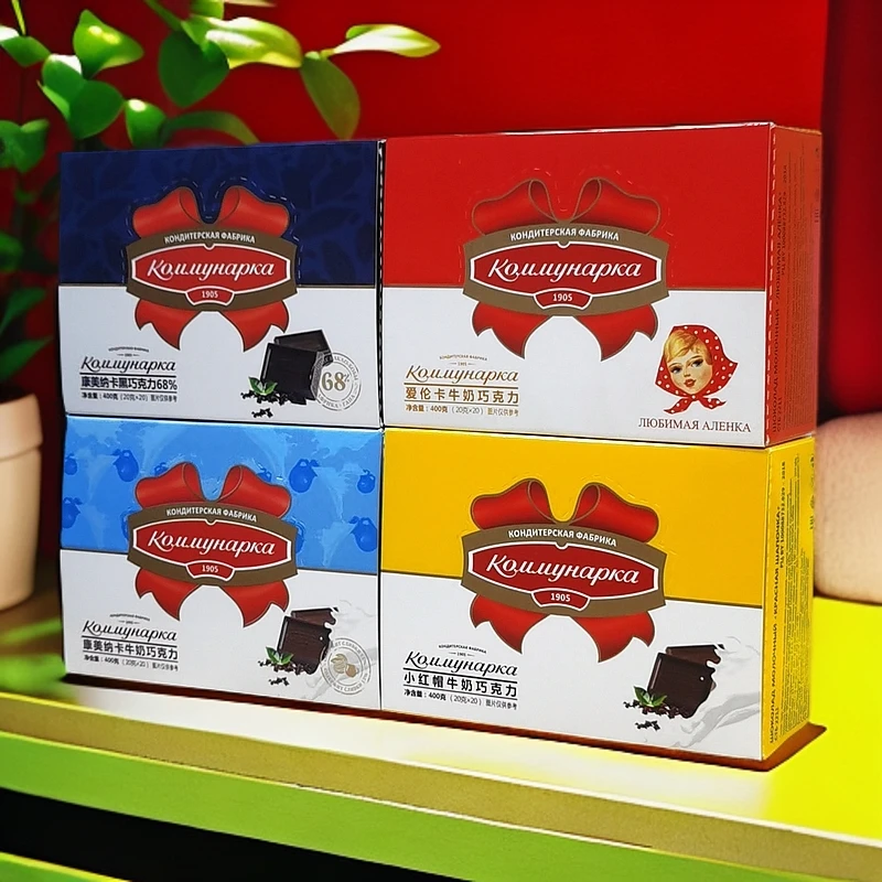 【到期25年7月】进口白俄罗斯巧克力独立包装400g*3盒