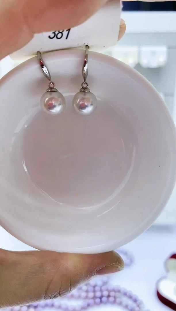 【闪购商品】淡水珍珠耳饰银S925镶嵌381
