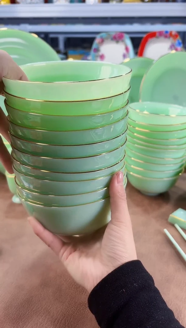 玉瓷 5.5英寸饭碗10个景德镇陶瓷