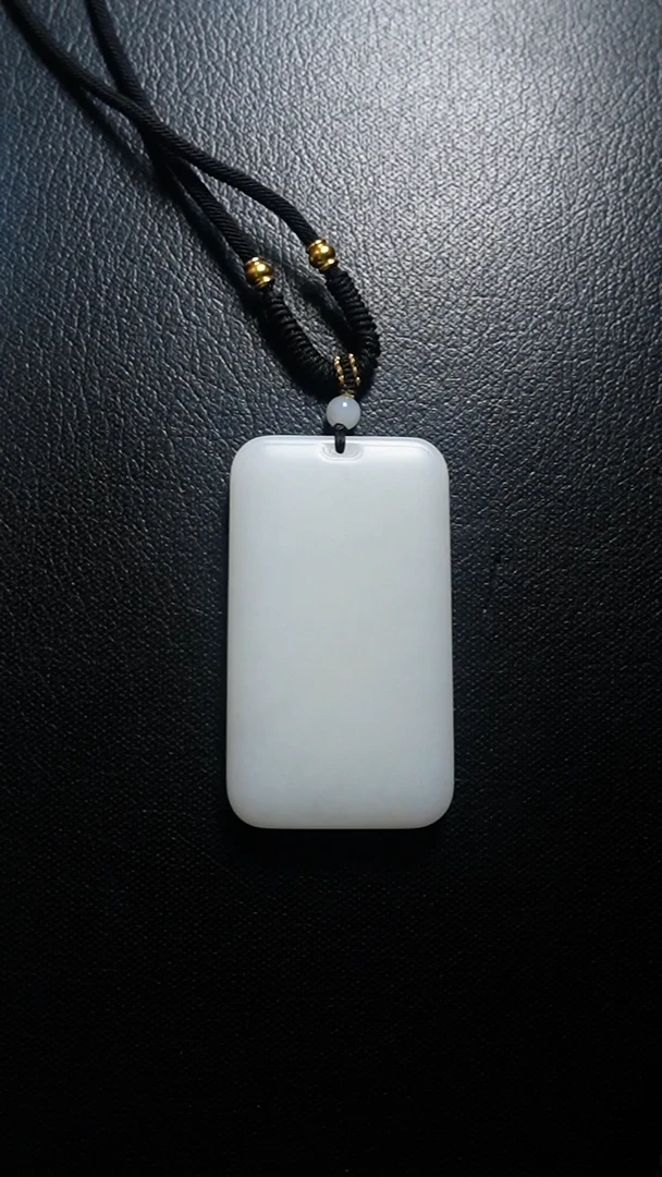 颈饰未镶嵌和田玉无事牌