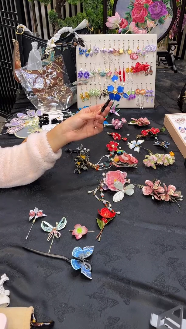 织绣普**我非遗苏绣手工饰品