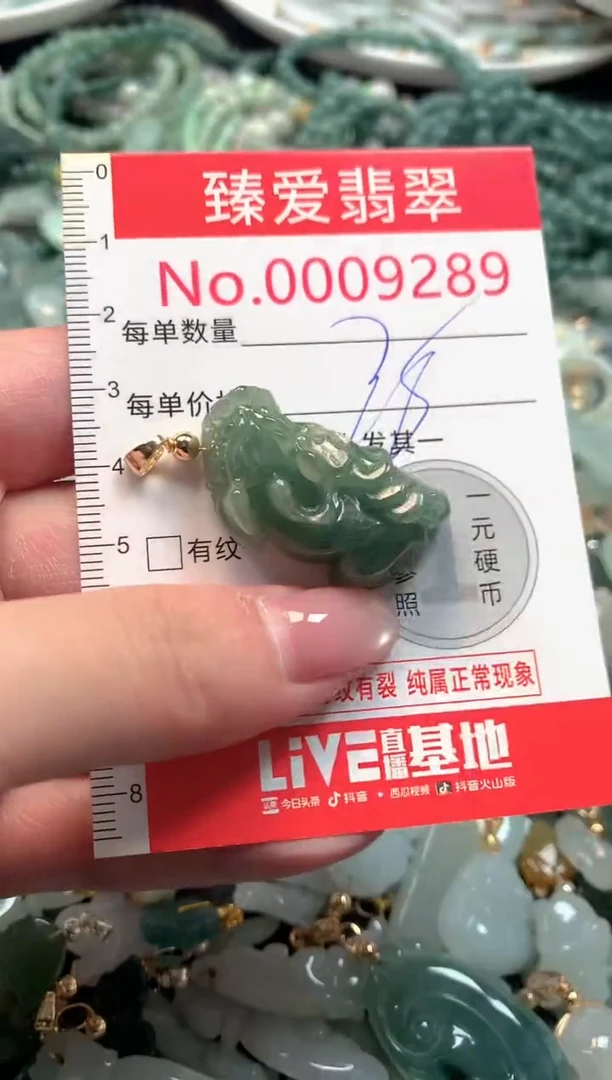吊坠(不含链)未镶嵌翡翠9289