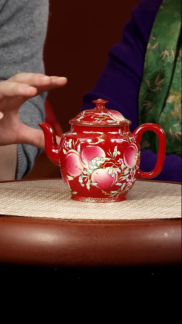 茶壶紫砂【kb055】宫灯宜兴紫砂ZLM