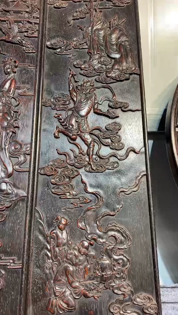 木紫檀雕刻一物一拍