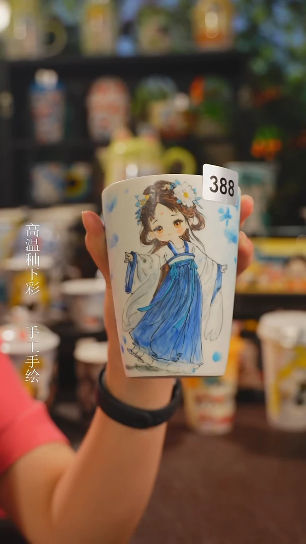 景德镇高温釉下彩纯手工手绘388
