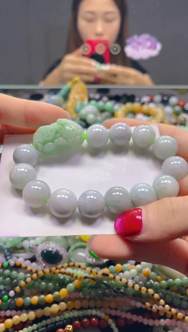 颈饰未镶嵌翡翠13MM/M/翡翠A货，一件也是批发价