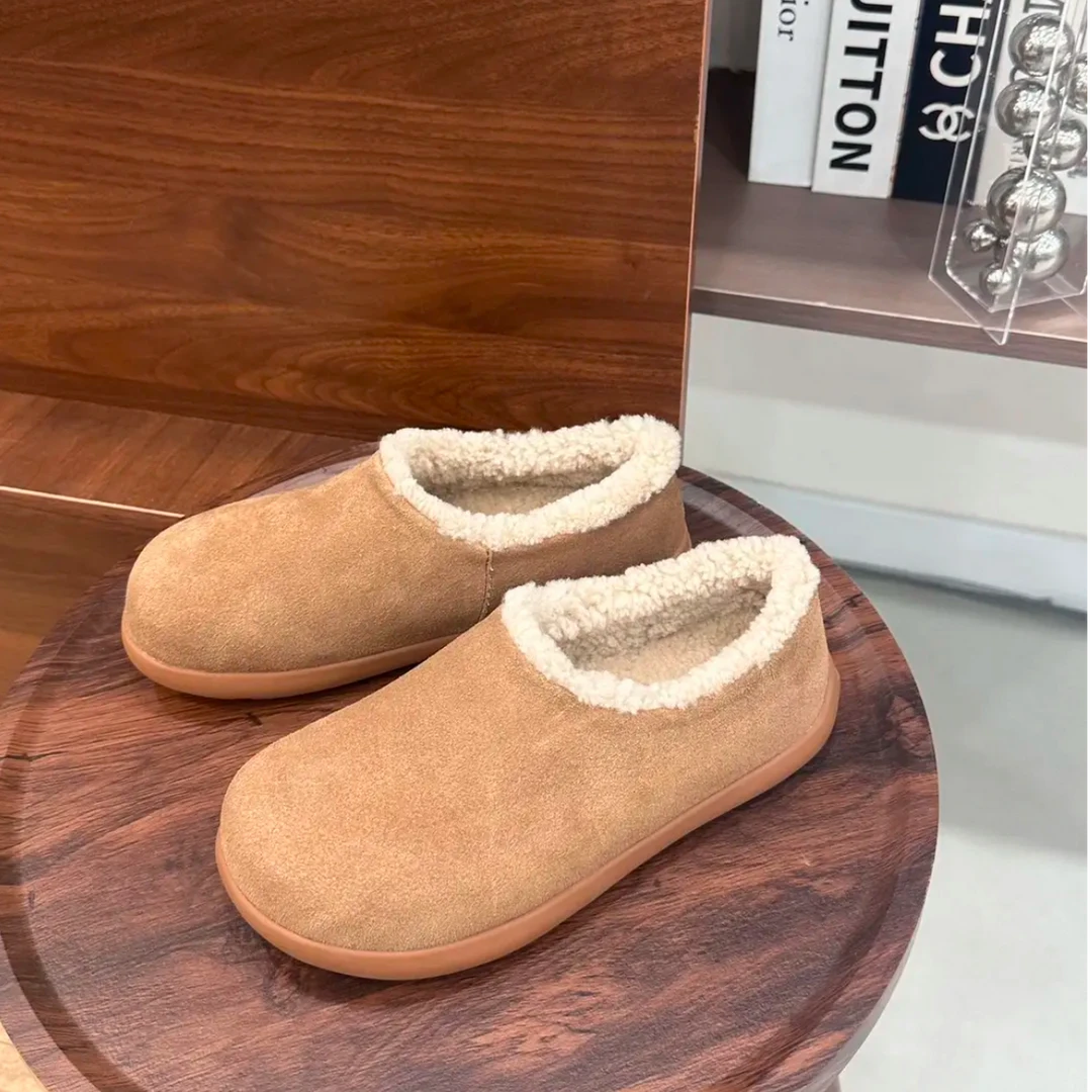 【半包和全包小土豆】桑坡发货羊皮毛一体小土豆防滑毛拖