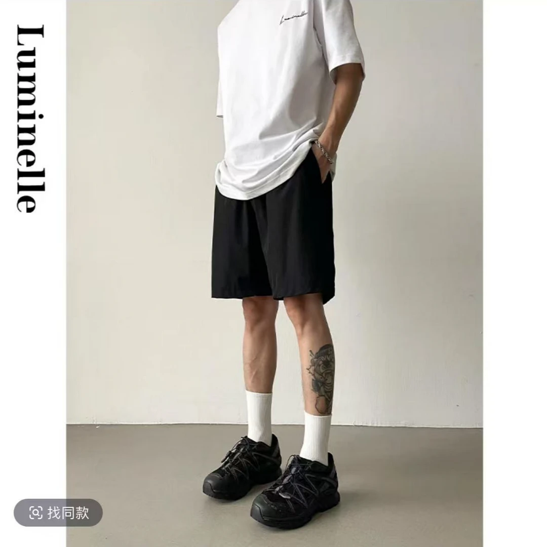 Luminelle轻量化短裤夏季舒适休闲速干弹力运动鸟加四分裤k019