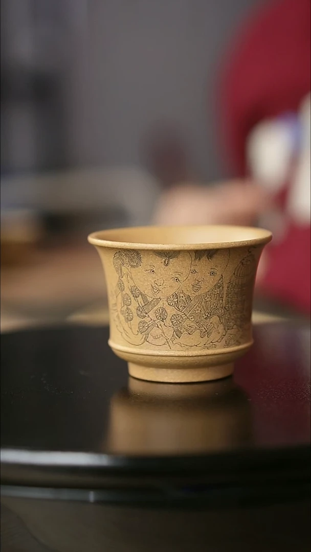 茶杯紫砂奕如主人杯婴嘻