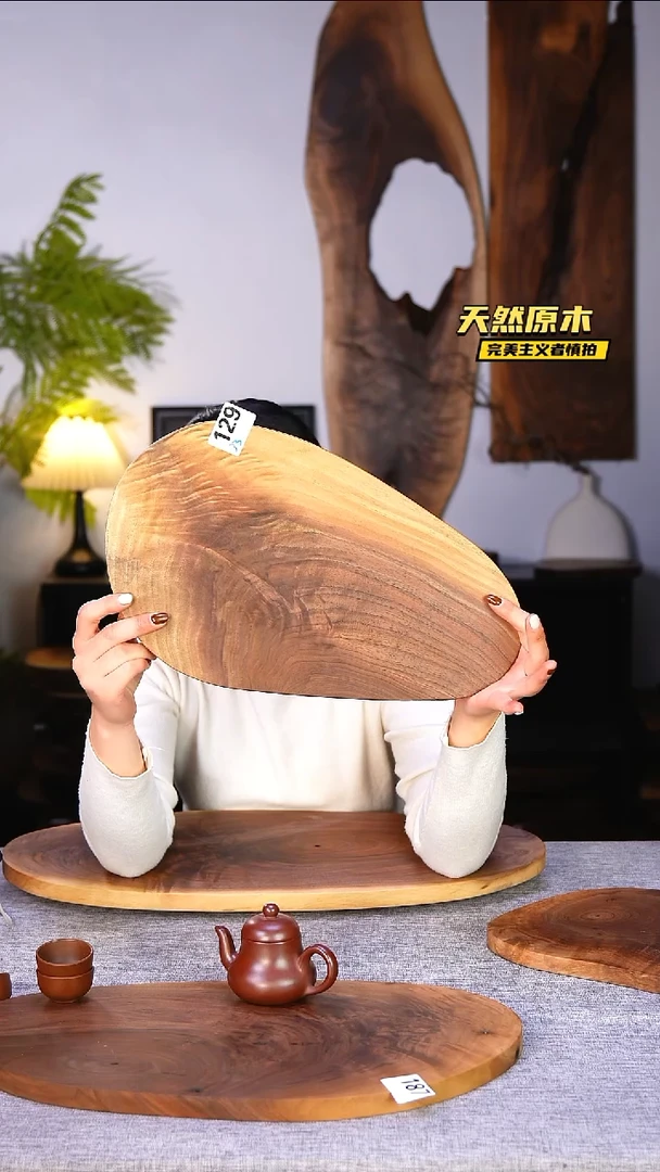 木北美黑胡桃原木.干裂疤结不属于商品质量问题完美主义者慎拍