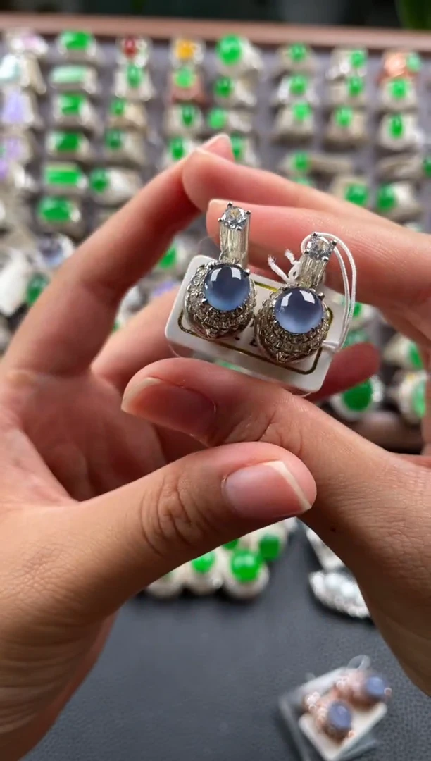 未镶嵌定制翡翠天然A货翡翠戒面 12.1