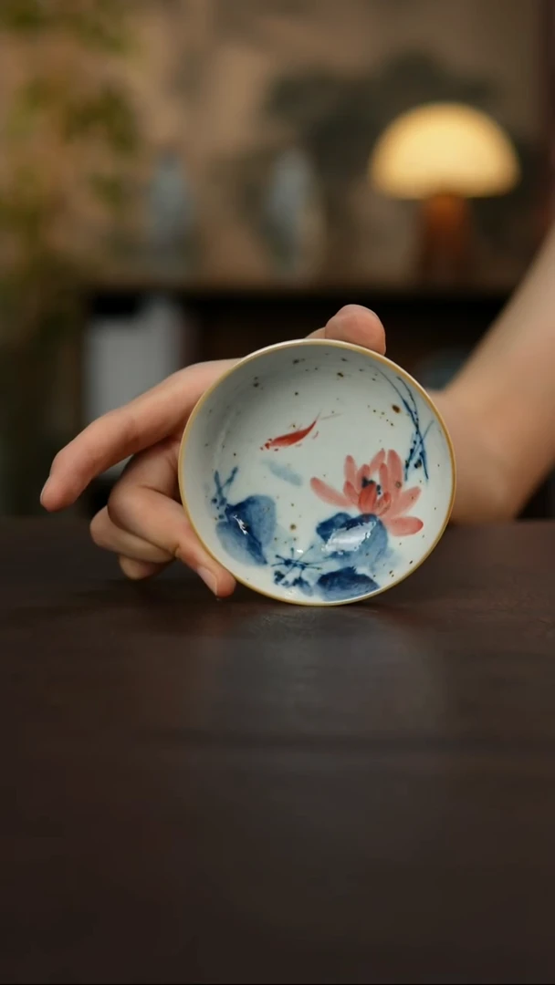 杯景德镇陶瓷杯碗柴烧多人