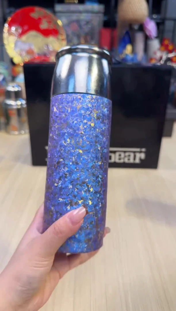 89未来熊-纯钛保温杯（萱依紫）