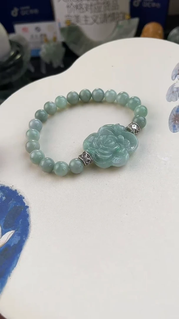 未镶嵌手链翡翠手工定制主默认微瑕播介绍为准