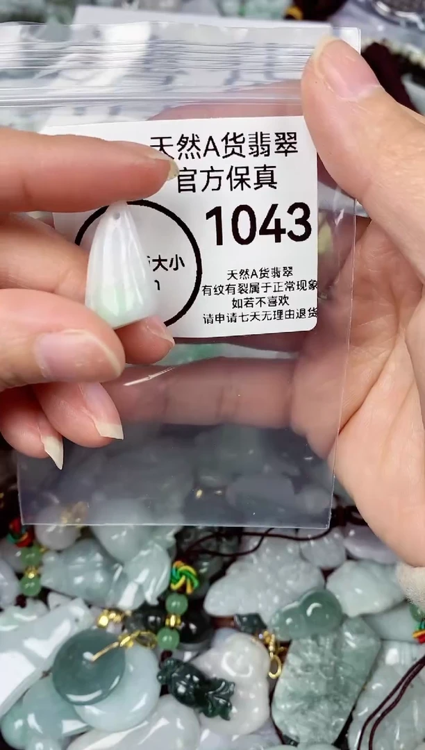 【闪购商品】翡翠颈饰未镶嵌天然A货翡翠1043