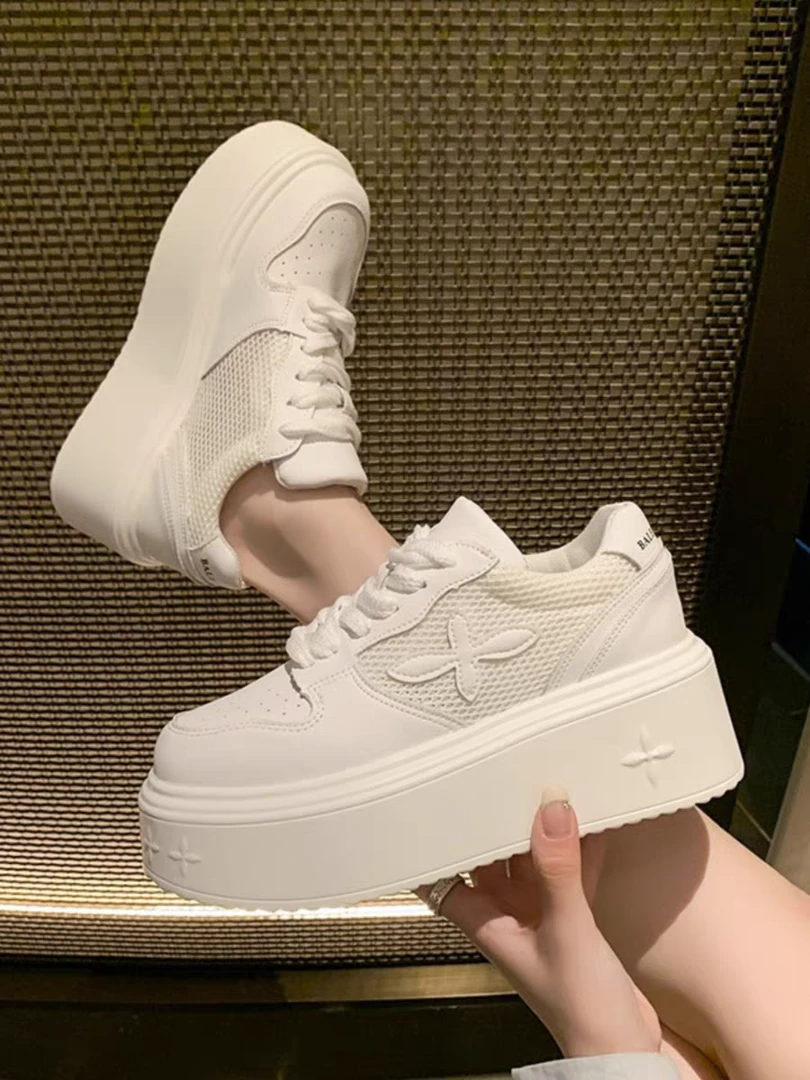 FAM1061012新款韩版厚底小白鞋百搭四季款单鞋松糕鞋