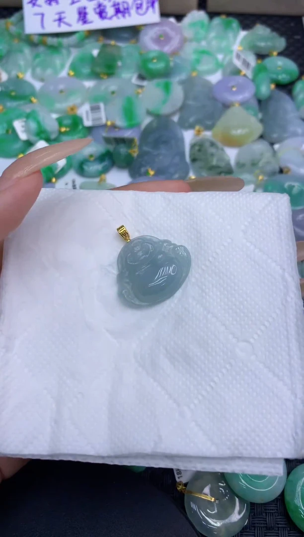 颈饰未镶嵌翡翠天然缅甸A货翡翠