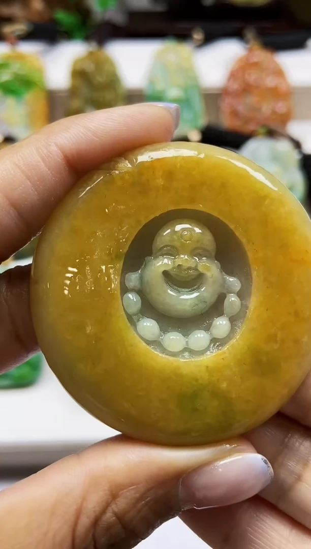 颈饰未镶嵌翡翠翡翠A货