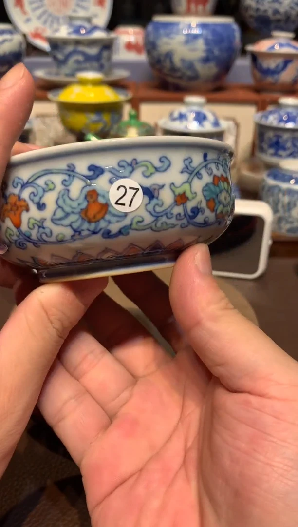 一**气27斗彩杯子cl102