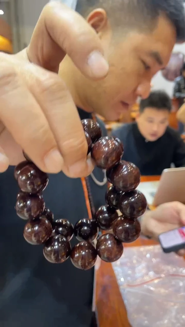 手串/手链黄花梨/降香黄檀老料海南黄花梨紫油梨2.0X12手串