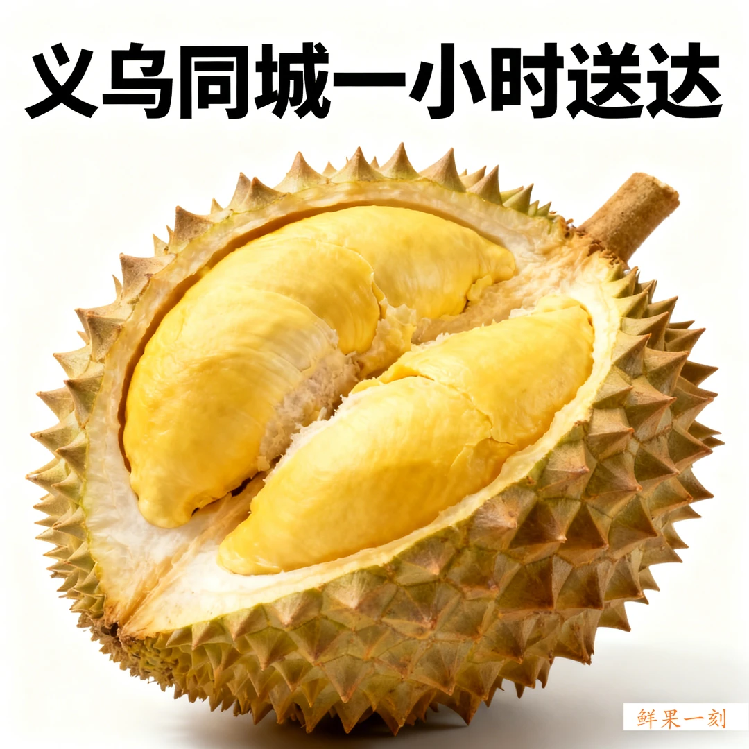 （1斤纯果肉）kg泰国树熟金枕榴莲 鲜榴莲剥肉90%核小 可选择同城20公里闪送 金枕泰国