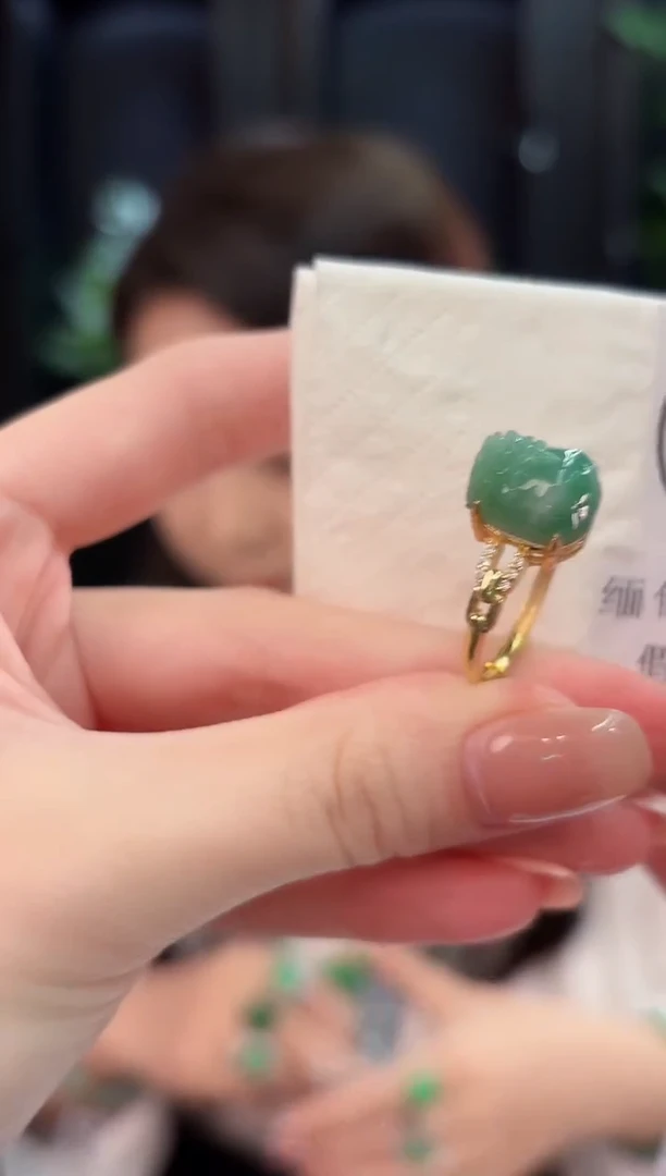 未镶嵌戒指翡翠 缅甸A货/支持复检/一件