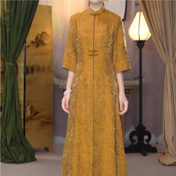 JIXIANGYIJIA/吉祥衣家凤屿长上衣952110003