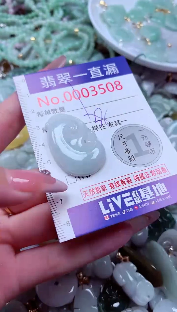 翡翠未镶嵌吊坠(不含链)3508