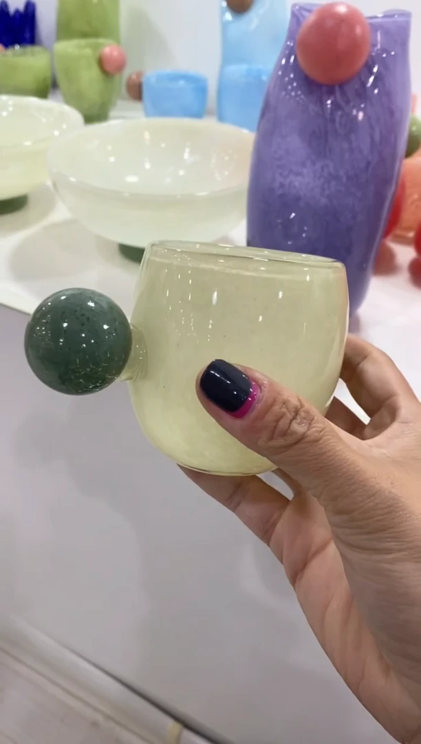 【闪购商品】琉璃慕忆家花瓶绿球