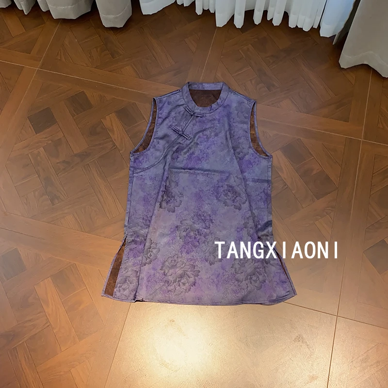 2店【小紫晕】 精品订单 盘扣连衣裙