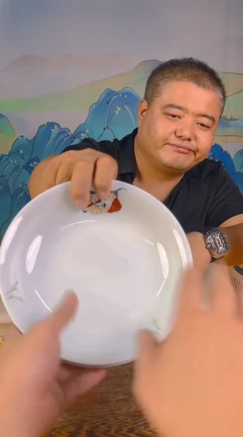 摆件景德镇陶瓷青花摆件90