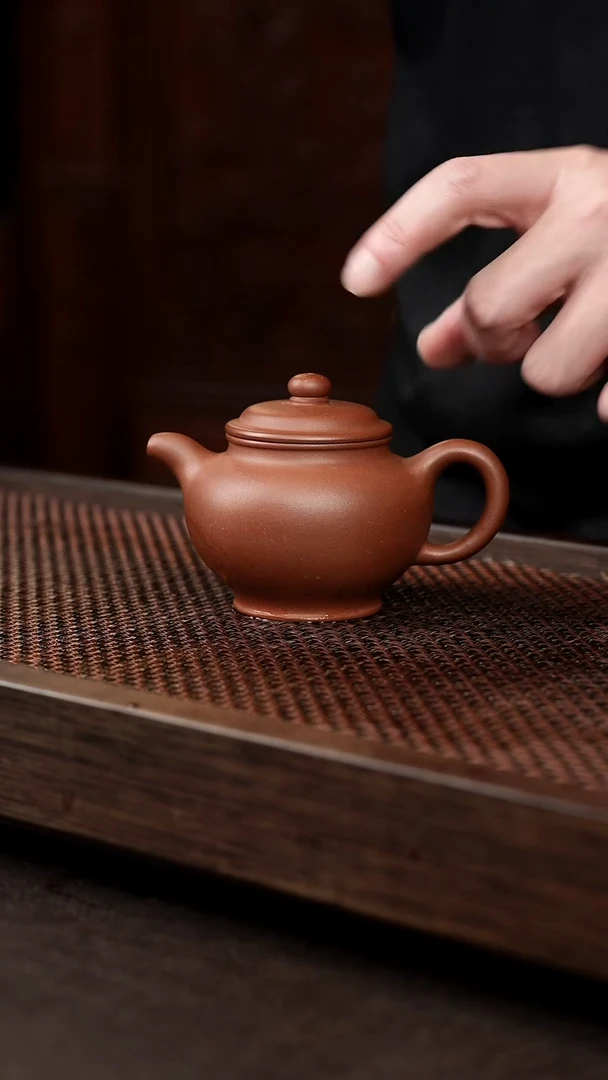 茶壶紫砂红皮龙掇只