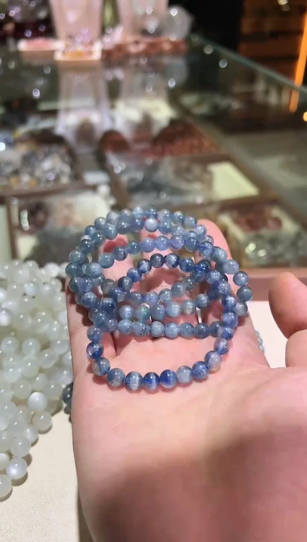 手串蓝晶石未镶嵌7mm+蓝晶石（多样性发一）