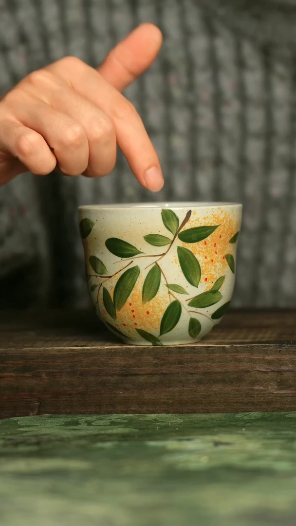 陶瓷青诗集手工手绘瓷器